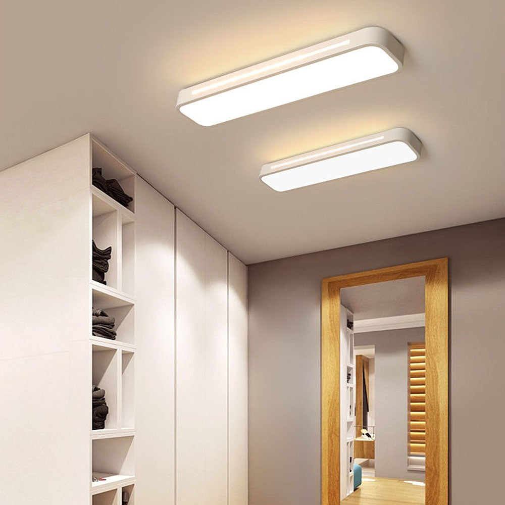 Moderne Nordic Minimalistische Lange LED Dimbare Plafondverlichting