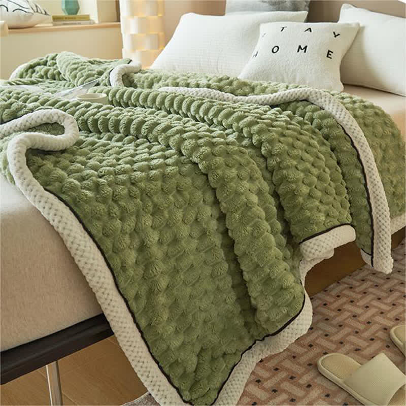 Dikke Koraalfleece Omkeerbare Dekentje Blankets SEREIN