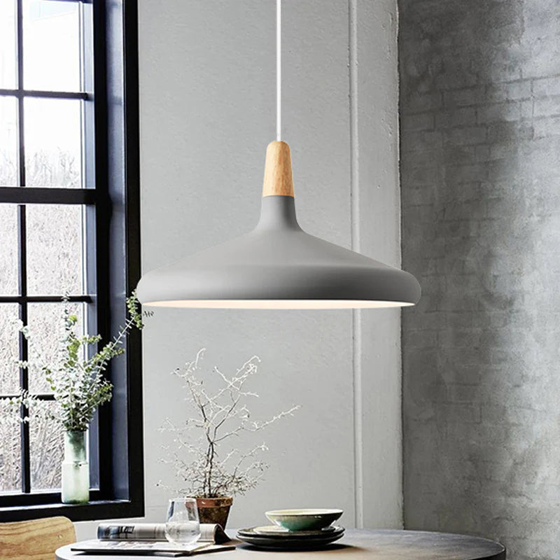 Hanglamp Pastel Pop Met Zachte Licht En Warme Kleuren Grijs Groot