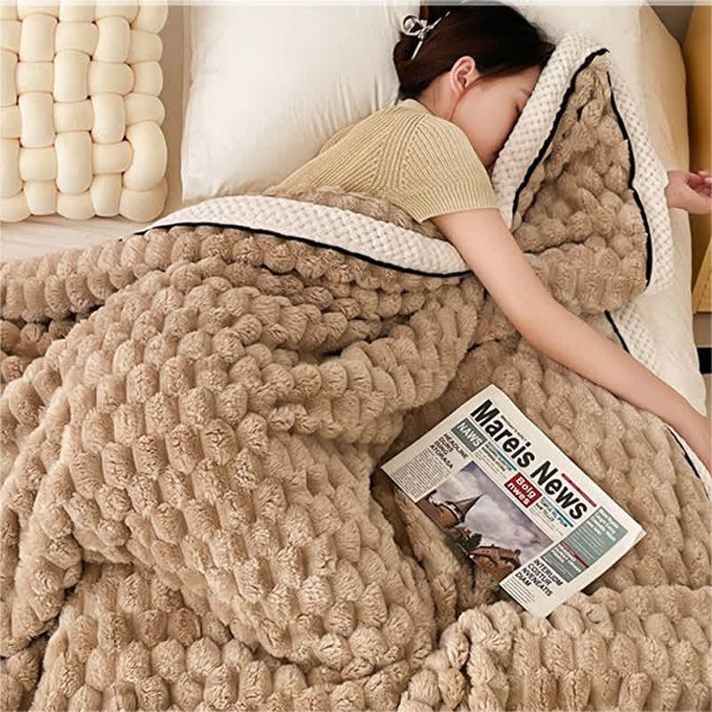 Dikke Koraalfleece Omkeerbare Dekentje Blankets SEREIN