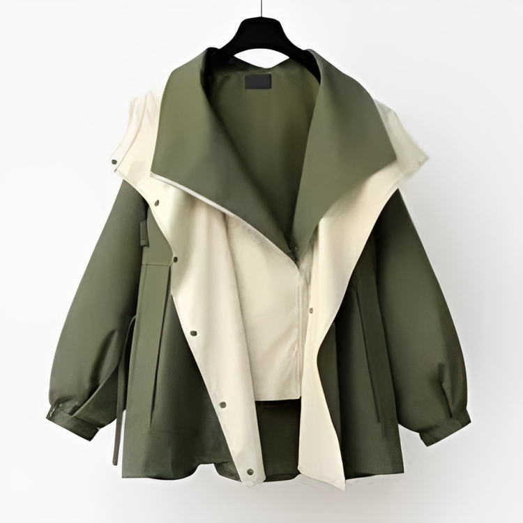 Dames Stijlvolle Waterdicht Regenjack Voor Elke Outfit Groen