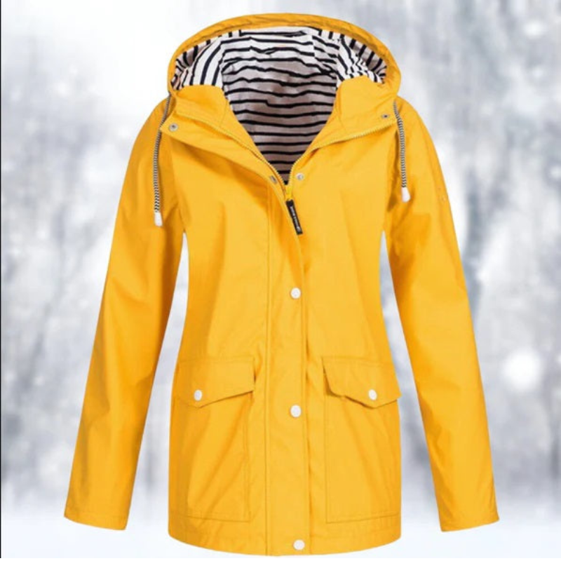 Dames Winter Parka - Waterdicht, Warm en Ademende Regenjas Geel