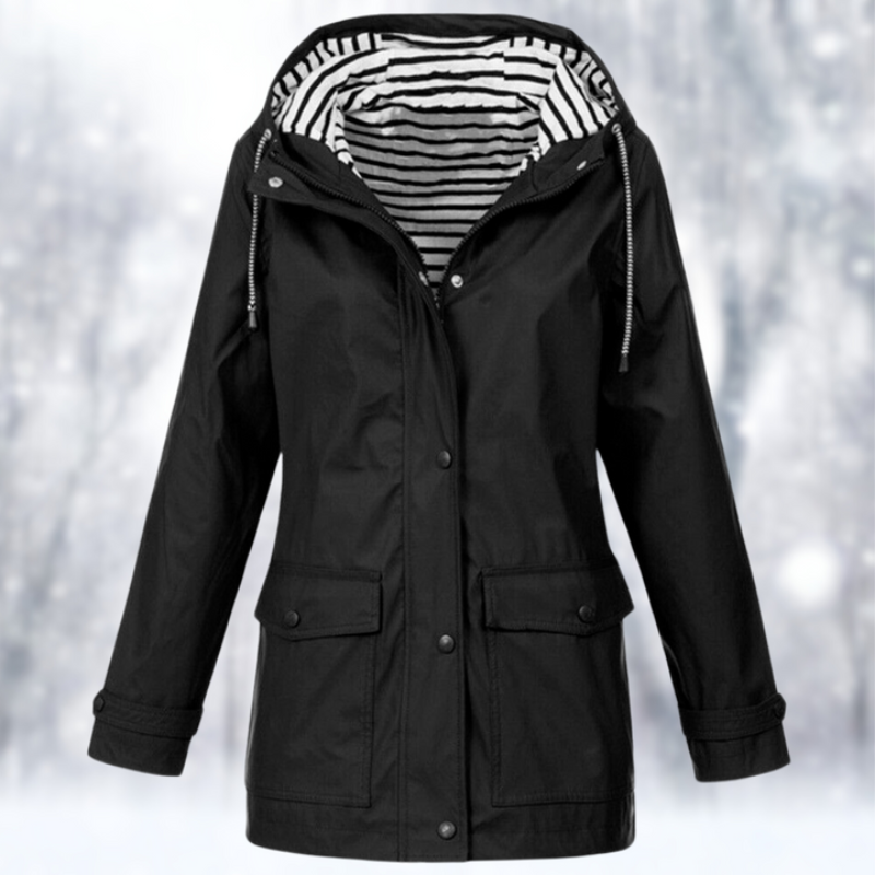 Dames Winter Parka - Waterdicht, Warm en Ademende Regenjas Zwart