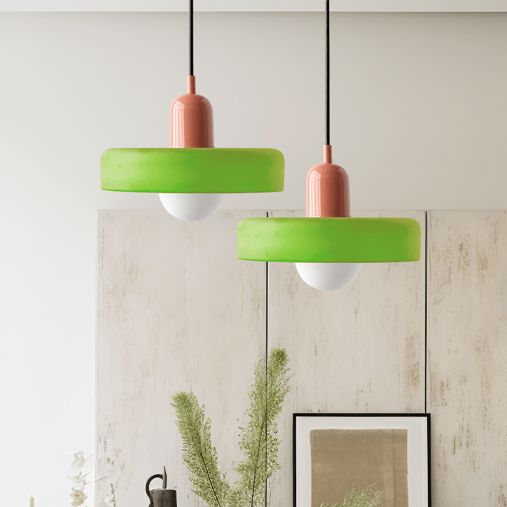 Bauhaus Hanglamp Van Gekleurd Glas Voor Modern Interieur