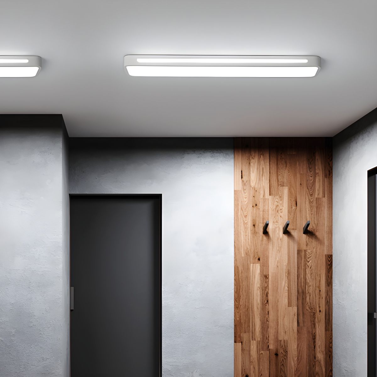 Moderne Nordic Minimalistische Lange LED Dimbare Plafondverlichting Wit D78*H4CM Wit Licht