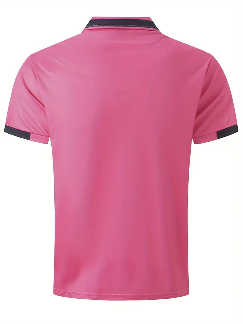 Heren T Shirt Katoen Kleurblok Casual Sportstijl