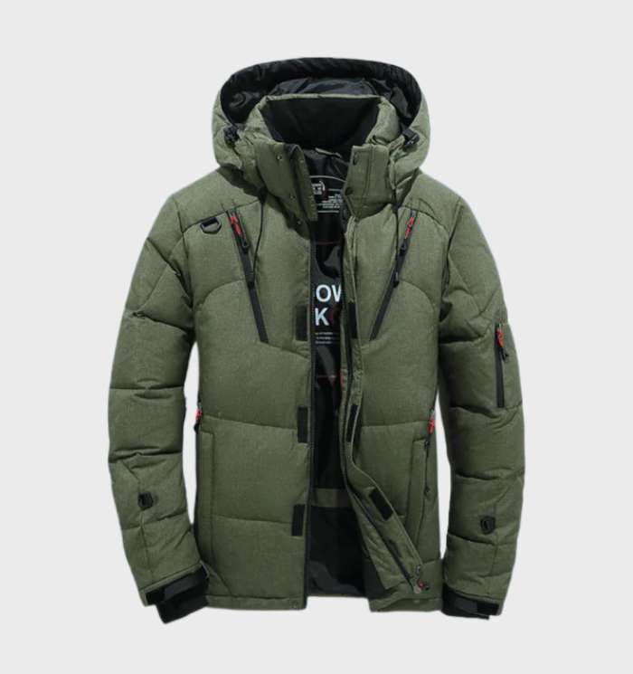 Nørdwear - Dik Gevoerde Water & Winddichte Parka Winterjas Met Fleece