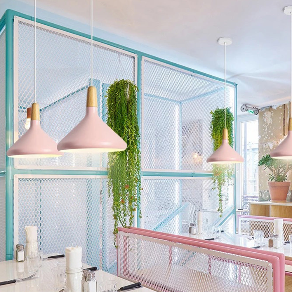 Hanglamp Pastel Pop Met Zachte Licht En Warme Kleuren Roze Klein