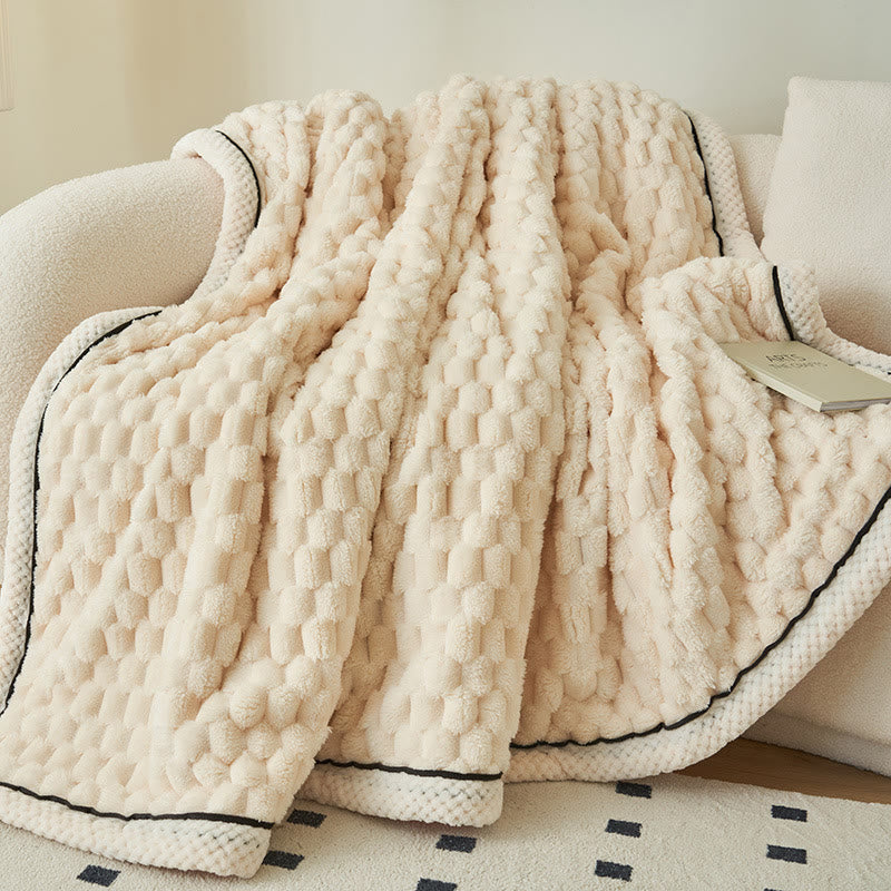 Dikke Koraalfleece Omkeerbare Dekentje Blankets SEREIN