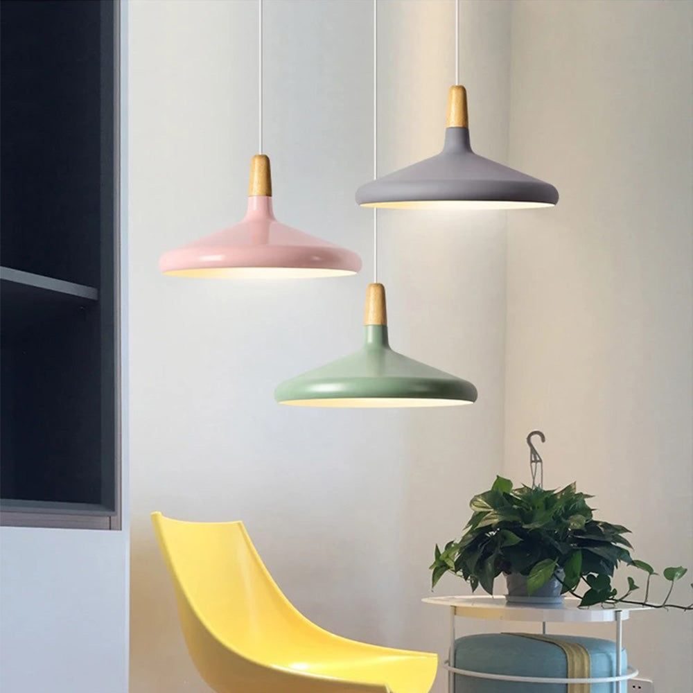 Hanglamp Pastel Pop Met Zachte Licht En Warme Kleuren Roze Groot