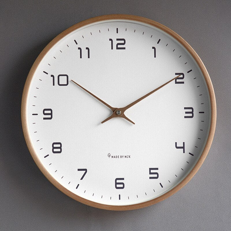 Woodwand Clock - Scandinavische eenvoud Bruin