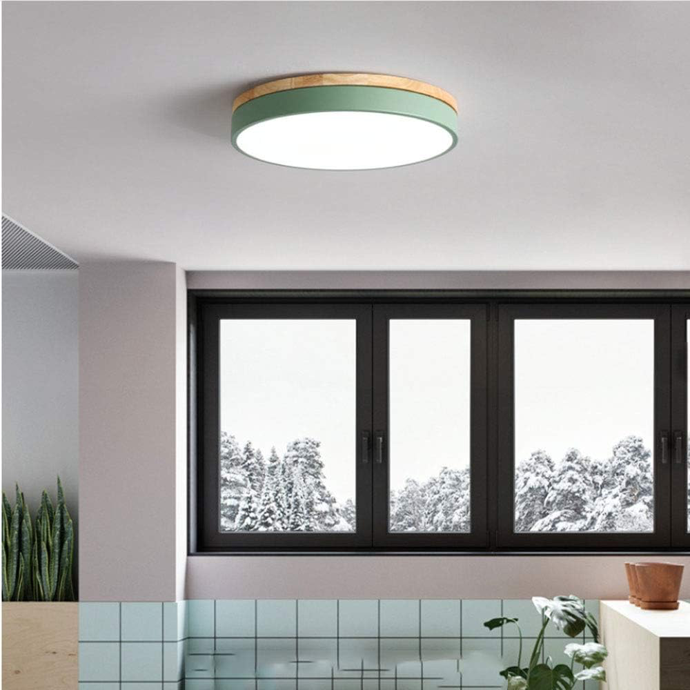 Scandinavische Plafondlamp van Hout en Metaal – Minimalistisch Design voor Slaapkamer en Modern Interieur