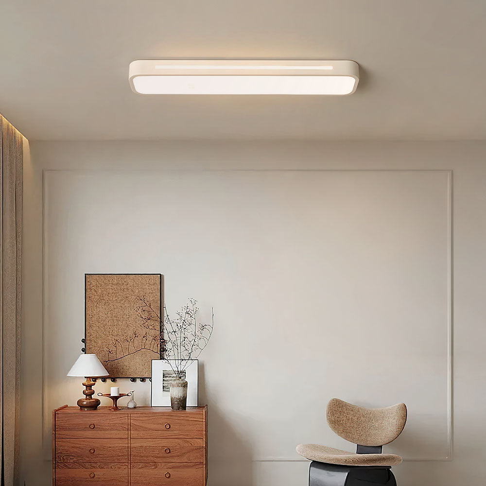 Moderne Nordic Minimalistische Lange LED Dimbare Plafondverlichting