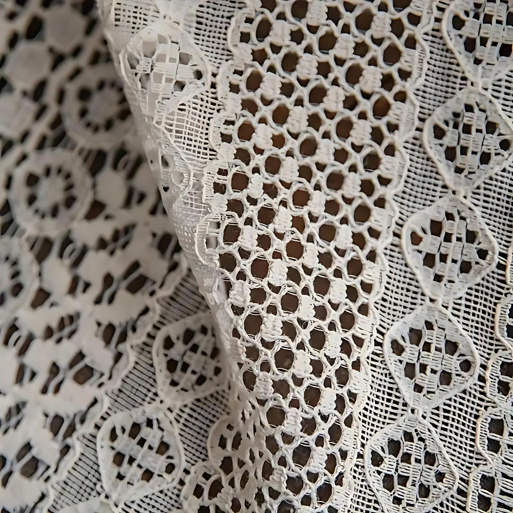 Chic Bohemian Haakgordijn – Semi-doorzichtig Raamdecoratie met Tassels voor Woonkamer en Slaapkamer