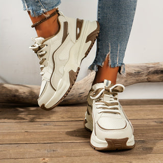 Maleni - Stijlvolle Dames Sneakers Met Hoge Zool