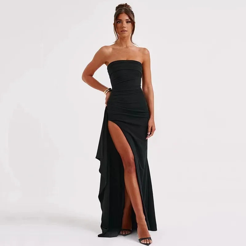 Dames Elegante Strapless Partijkleed Elinor Aansluitend