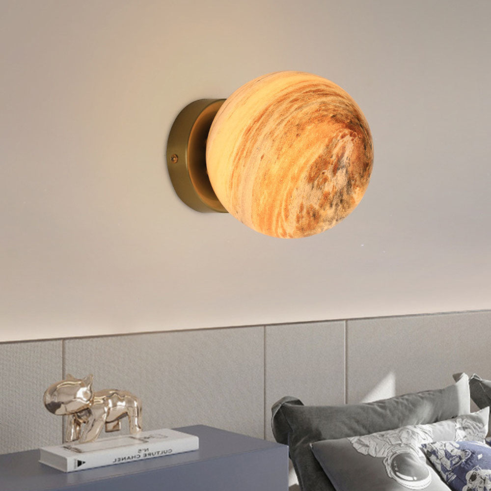 Planet Glass Moderne Plafondlamp Voor Slaapkamer