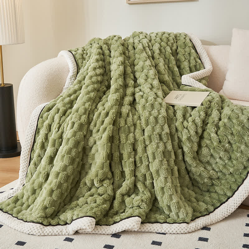 Dikke Koraalfleece Omkeerbare Dekentje Blankets SEREIN