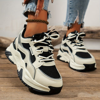 Maleni - Stijlvolle Dames Sneakers Met Hoge Zool