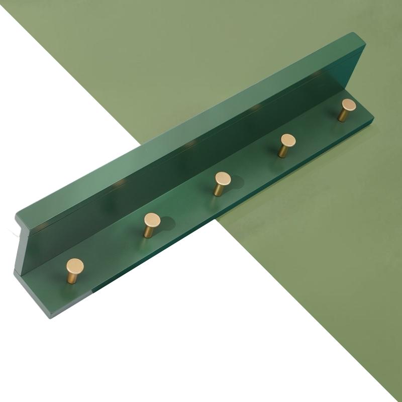 Huxley Wandopbergplank Met Gouden Haken Kapstok Wand Kapstok