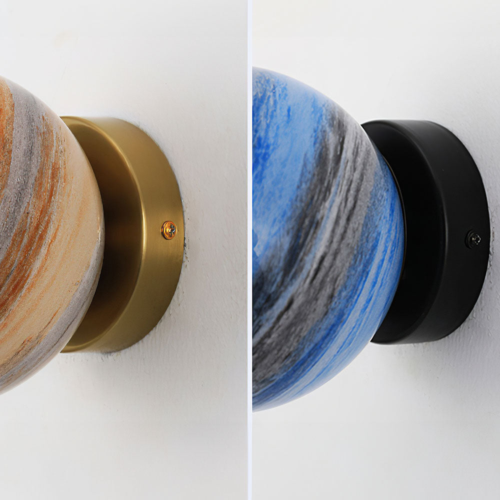 Planet Glass Moderne Plafondlamp Voor Slaapkamer