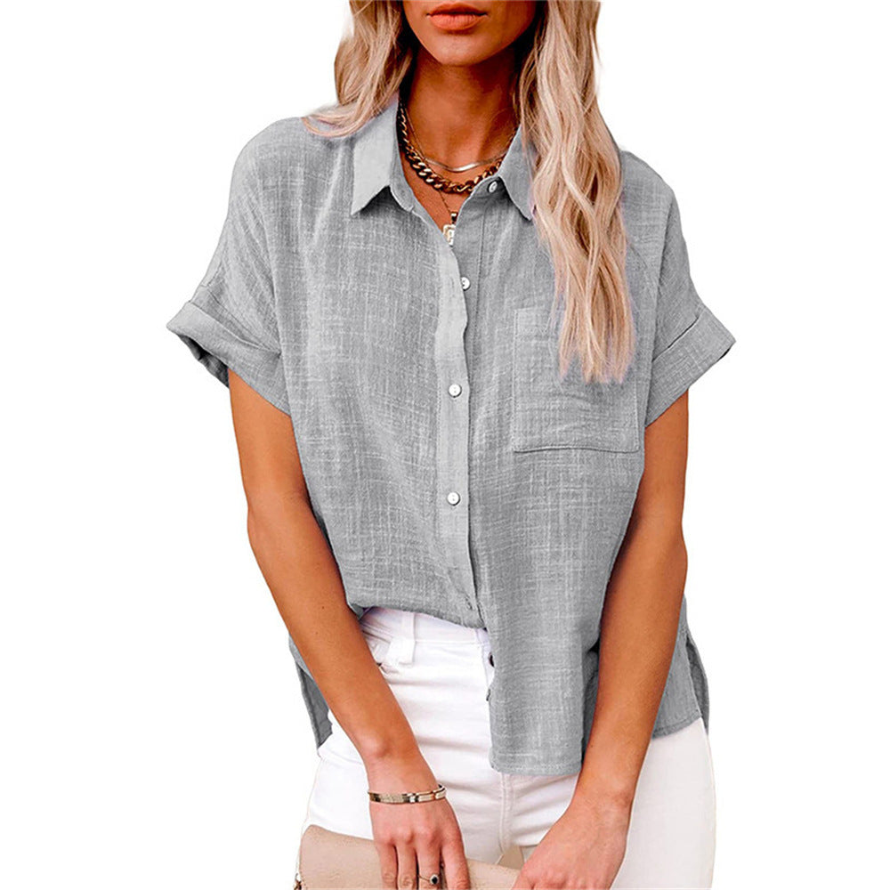 Luchtige Katoen-Linnen Blouse Dames