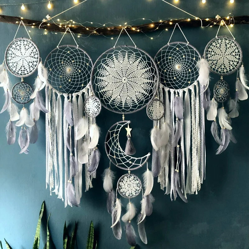 Boheemian Dream Catcher Set Grijs
