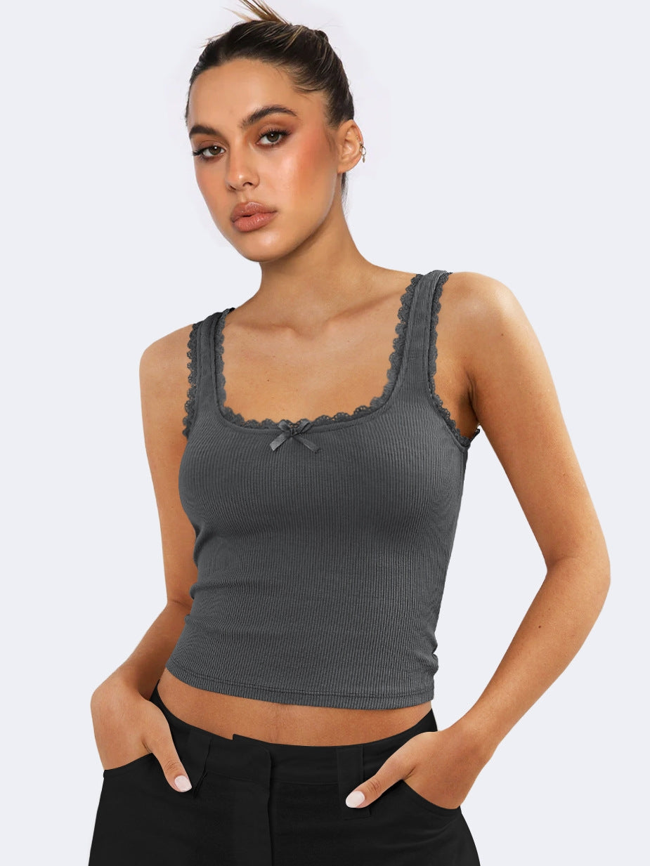 Push The Feeling Camisole Top SEREIN Donkergrijs XS