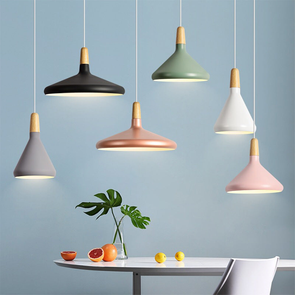 Hanglamp Pastel Pop Met Zachte Licht En Warme Kleuren Grijs Klein