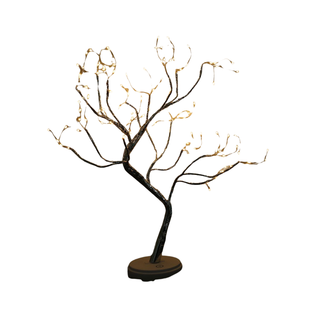 Tulipifera Staande Lamp met Natuurlijke Houtlook en Warm Licht - USB-aansluiting en Duurzaam Initiatief