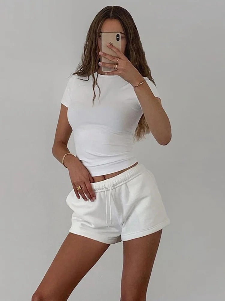 Blijf Bij Je Top Verhoogde Basis Voor Dromerige Look Clothing SEREIN Wit XS
