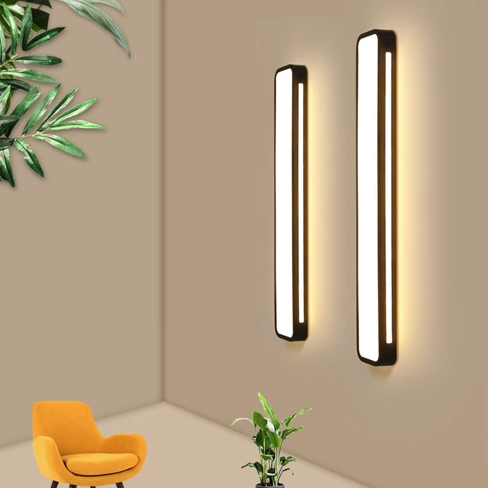 Moderne Nordic Minimalistische Lange LED Dimbare Plafondverlichting Zwart D78*H4CM Dimbaar met Afstandsbediening