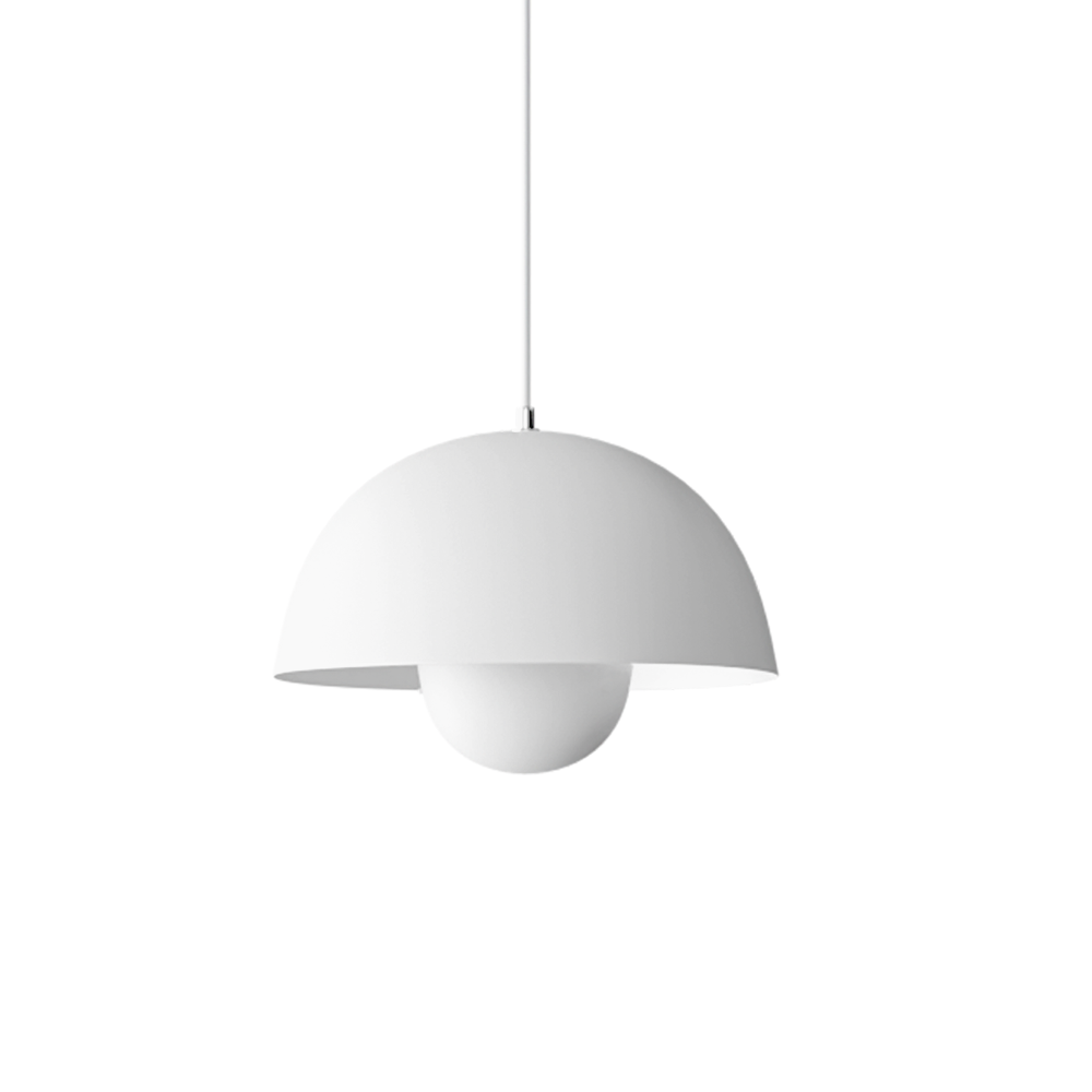 Solora | Moderne Bloemknop Hanglamp Mat Wit Dia 23CM*H16CM