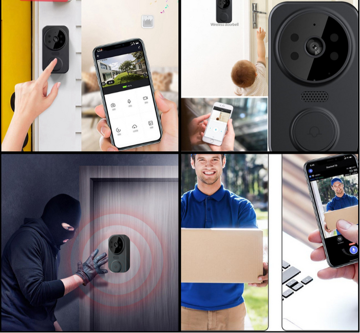 Slimme Wi-Fi Deurbel met Camera en Nachtzicht Functie