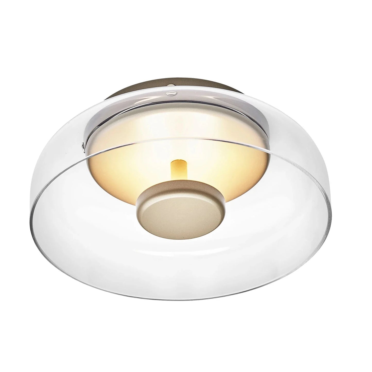 LED Plafondlamp Glaslamp Met Warm Licht Hal Entree Amber