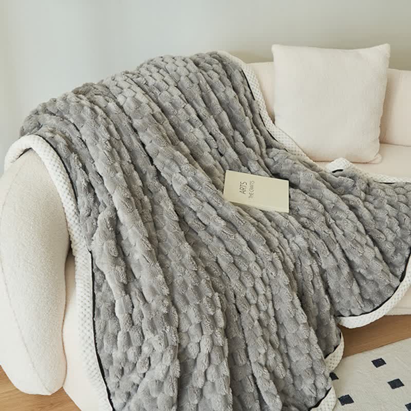 Dikke Koraalfleece Omkeerbare Dekentje Blankets SEREIN
