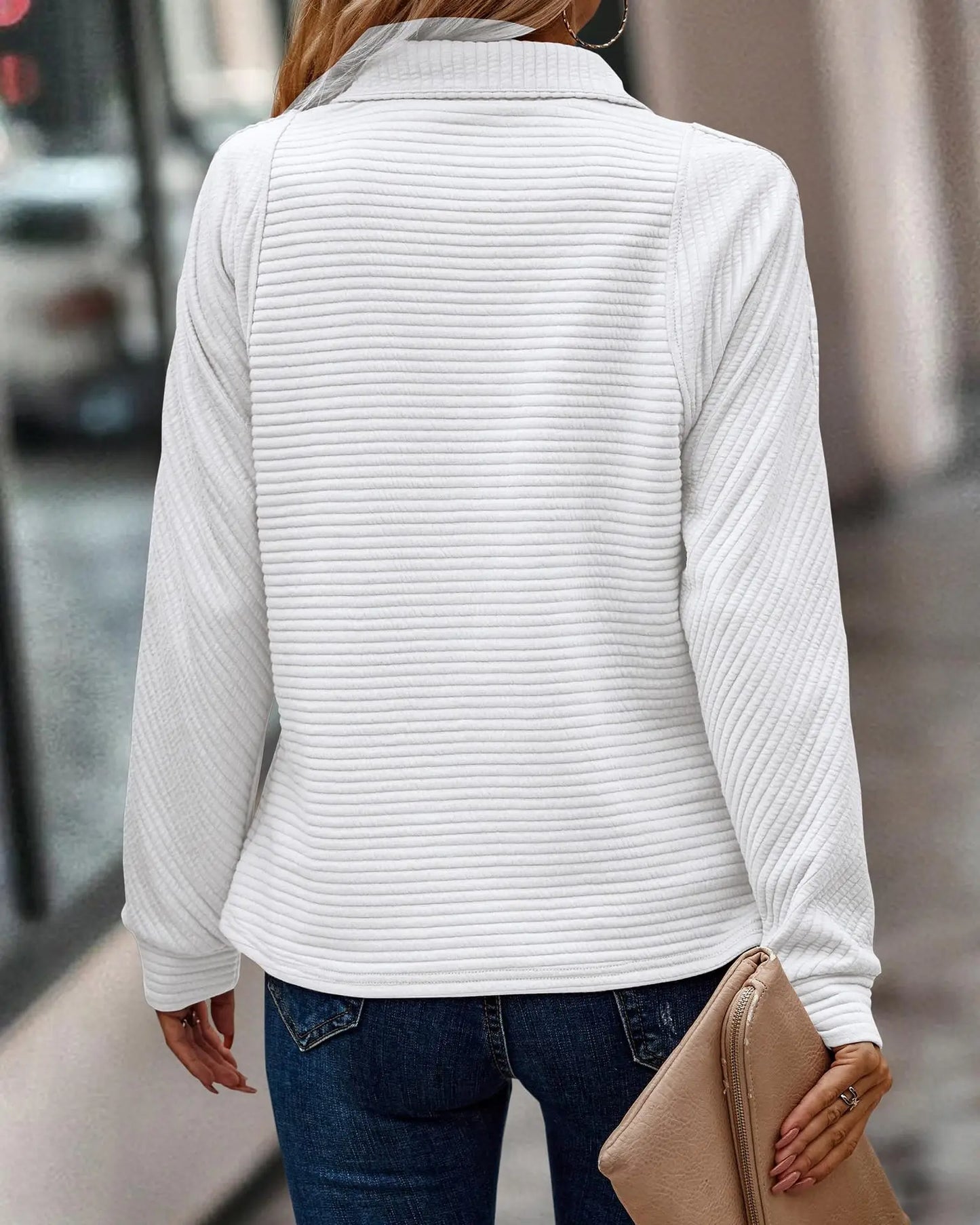 Jumper Elegant Zachte Stof Dames Model Voor Vrouwen