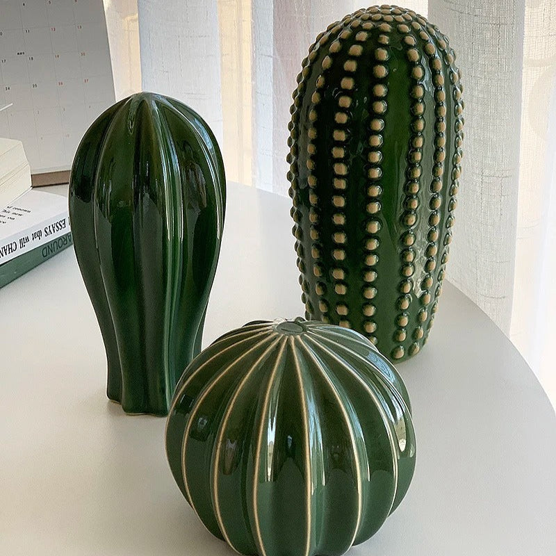 Keramisch Cactus Ornament Voor Moderne Interieurdecoratie
