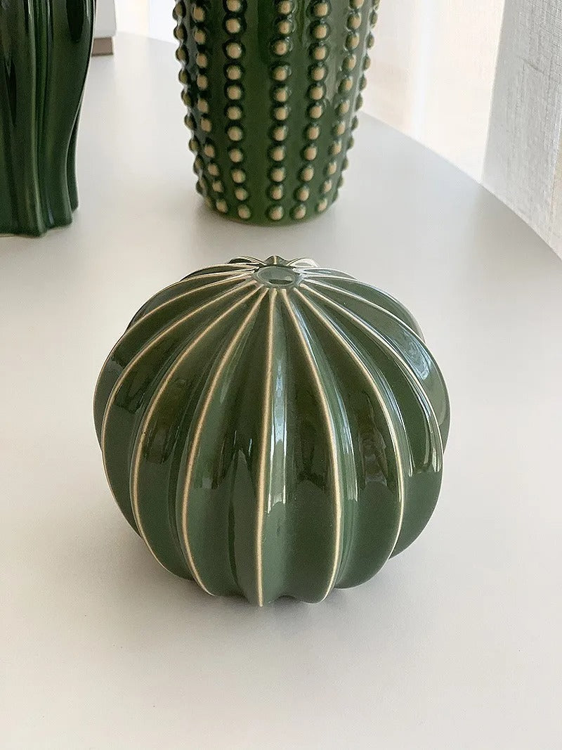 Keramisch Cactus Ornament Voor Moderne Interieurdecoratie
