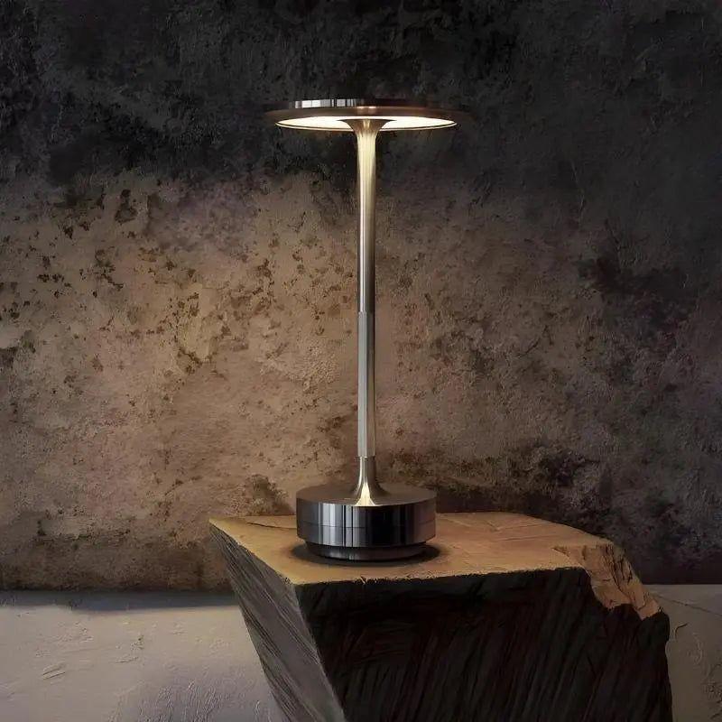 Ambian Nachtlamp - Elegante Draadloze Nachtlamp - Tafellamp zonder kabel Zilver