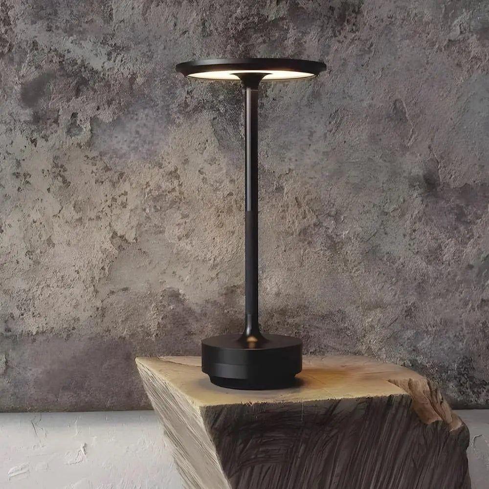 Ambian Nachtlamp - Elegante Draadloze Nachtlamp - Tafellamp zonder kabel Zwart