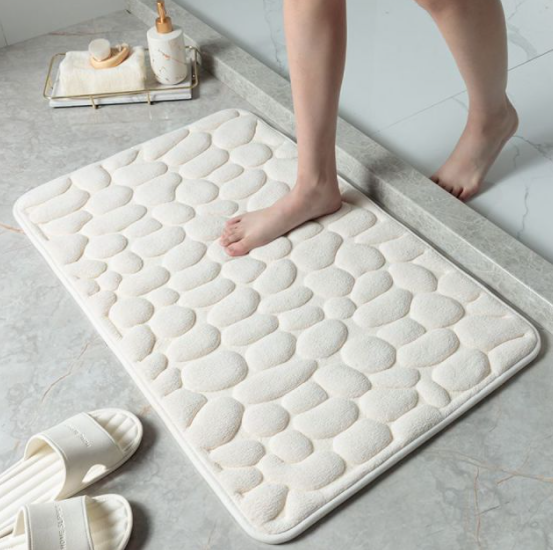 Antislip Badmat Voor Bad En Douche Comfortabel Zacht Wit
