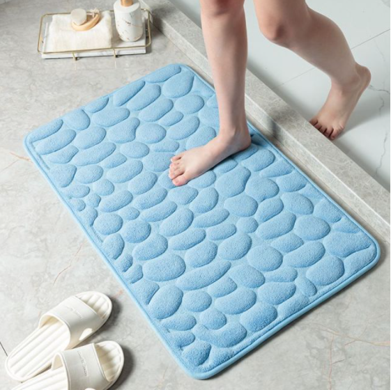 Antislip Badmat Voor Bad En Douche Comfortabel Zacht Hemelsblauw
