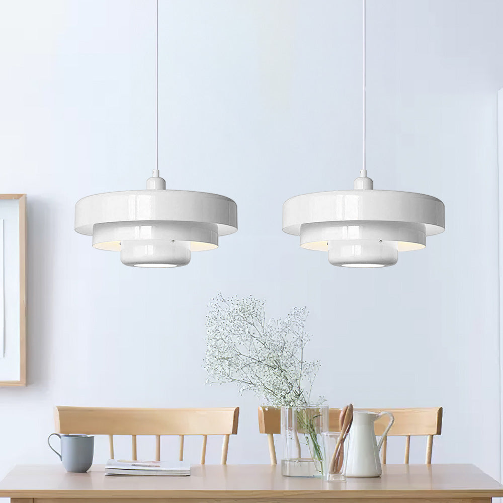 Mid Century Bauhaus Hanglamp Enkele Kop Ijzer Vintage Stijl