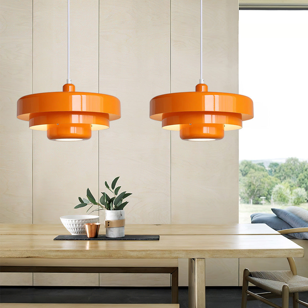 Mid Century Bauhaus Hanglamp Enkele Kop Ijzer Vintage Stijl