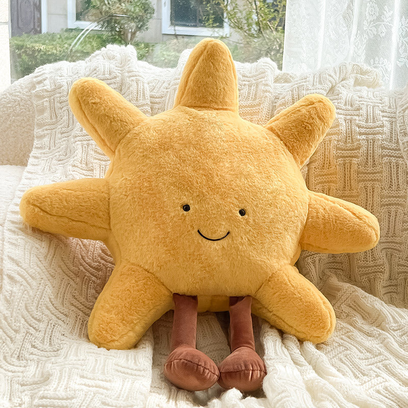 Zon en Maan Kussen Voor Dromerige Kinderkamer Slaap Zon 48cm