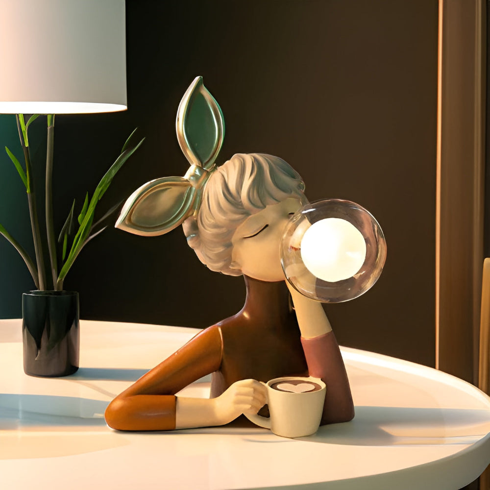 Charmante LED Tafellamp met Magische Figuren voor Kinderen