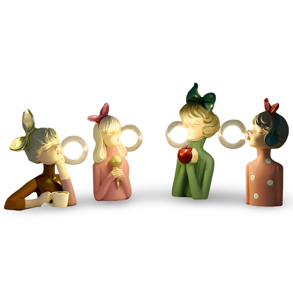 Charmante LED Tafellamp met Magische Figuren voor Kinderen