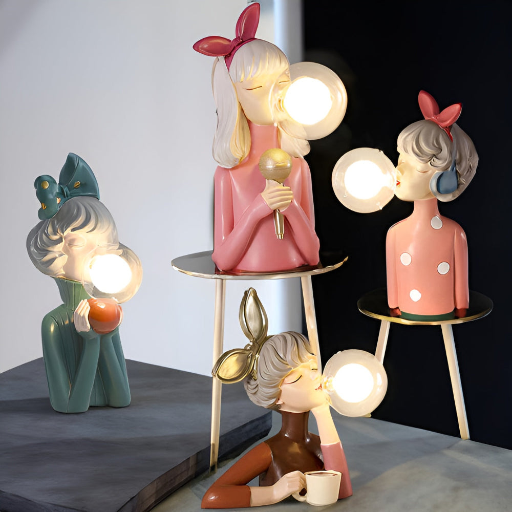 Charmante LED Tafellamp met Magische Figuren voor Kinderen