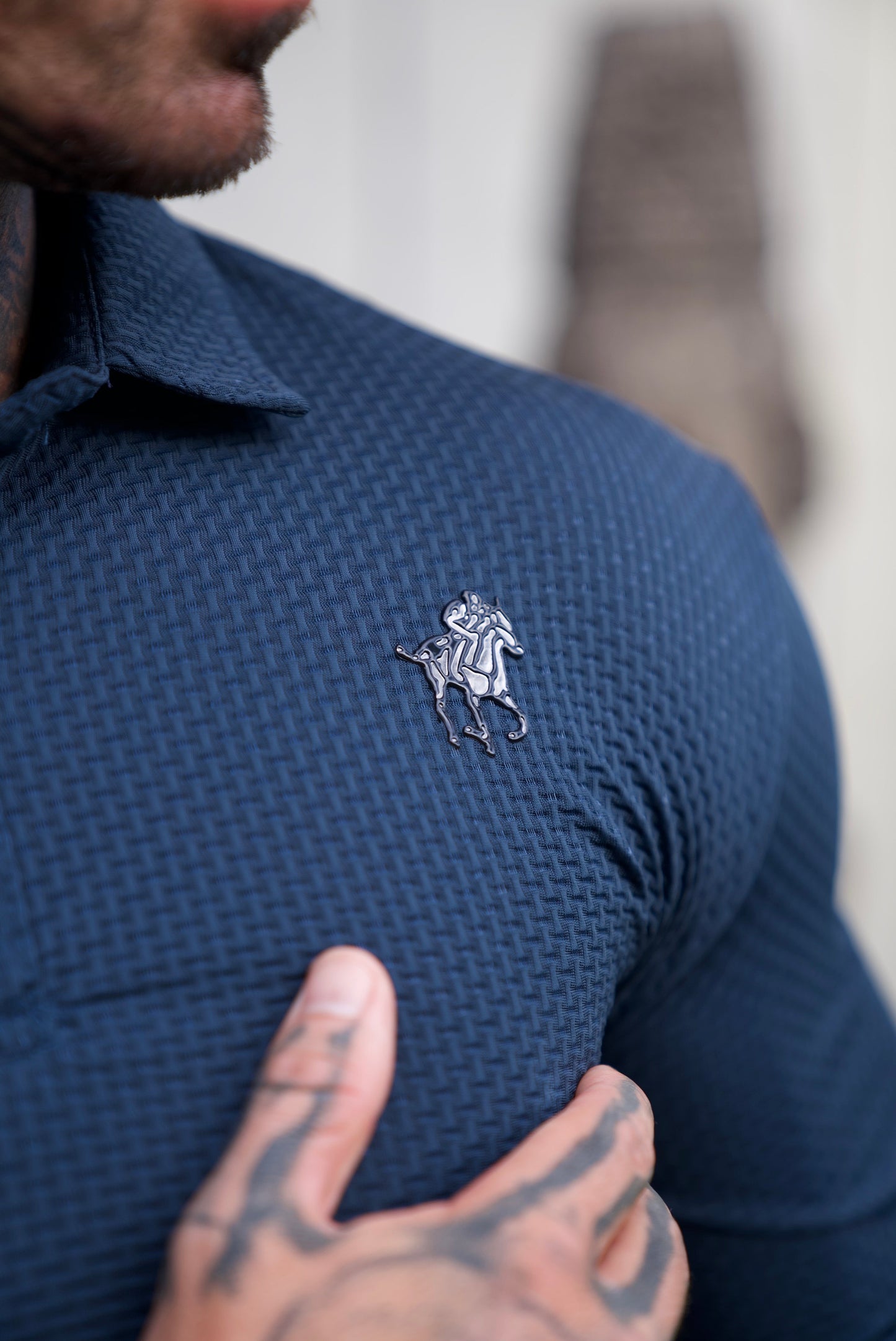 Heren Poloshirt Slim Fit Katoen Poloshirts SEREIN